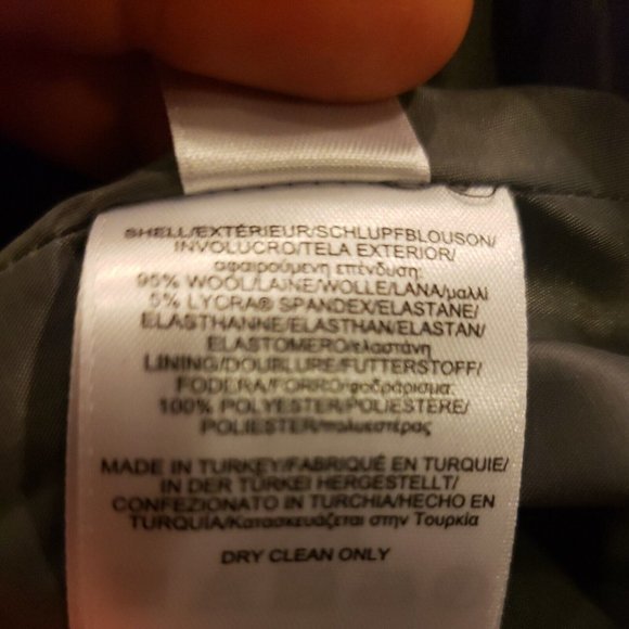 Brooks Brothers Pencil Skirt wrap Gray Size 10 NWT wool blend - Picture 9 of 9